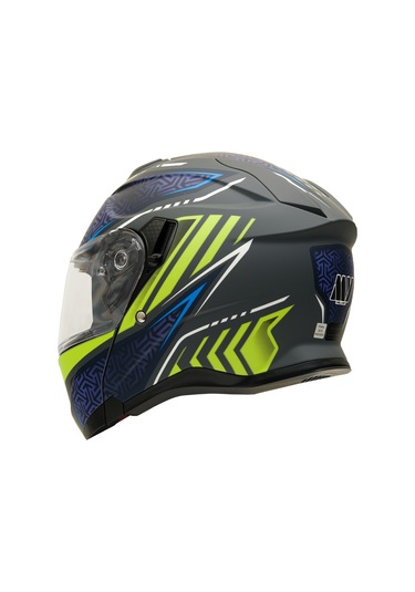 My Helmets Mks002-rgby Güneş Vizörlü Şeffaf Çene Açılır Motosiklet Kaskı Çok Renkli