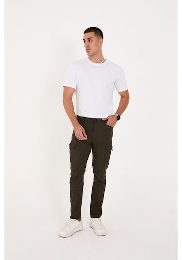 Camp Scoutland Camp527 Outdoor Tactical Su İticili Likralı Yazlık Erkek Taktik Pantolon Haki