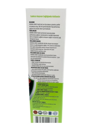 Nanbell Kediler İçin Derma Sprey 100 ML
