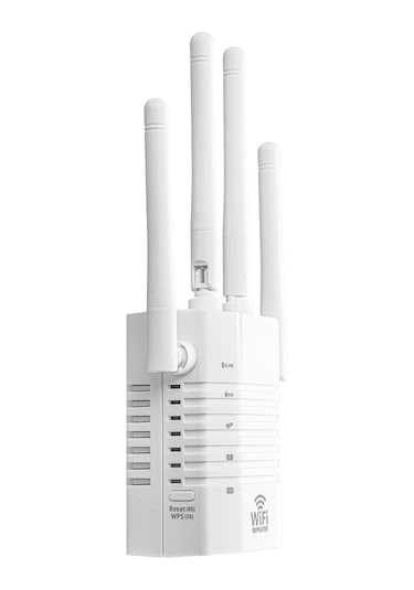 Xindoker Beyaz 4 Antenli 1200mbps Wifi Tekrarlayıcı - 2.4ghz & 5ghz Çift Frekanslı Sinyal Güçlendirici Eu Standartı