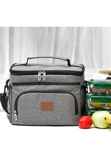 Tongxida 16l Isı-sıfır Saklama Çantası, Piknik & Ofis İçin, Sızıntısız, Kalın Malzeme, Çift Yan Çanta, Reşen Mavisi, Çok Renk Çok Renkli