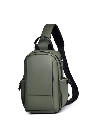 Sones Oumantu 908 Çok İşlevli Su Geçirmez İş Göğüs Çantası Büyük Kapasiteli Omuz Çantası Yeşil