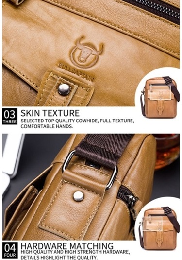 Novahub Boğa Kaptanı 053 Erkek Messenger Çantası, Cowhide Büyük Kapasite, Küçük Siyah Diğer Renkler, Evrak Çantası Çok Renkli
