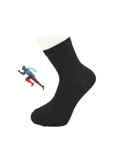 Erkek Yarım Konç Çok Renkli Pamuklu Düz Çorap 4'lü Paket Çok Renkli