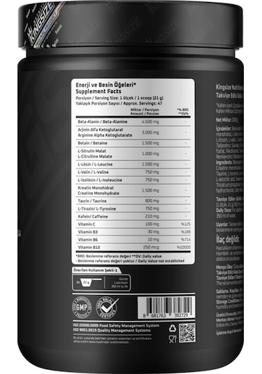 Kingsize Nutrition Beast Mode 1000 Gr