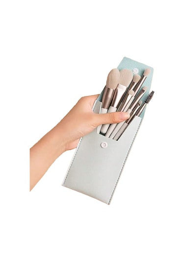 Jzcat Mini Makyaj Fırça Seti Gri 8'li