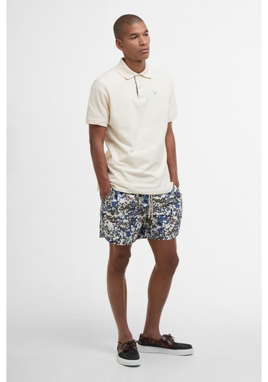 Barbour Tartan Pique Polo Yaka Wh52 Antique White Wh52 Antique White