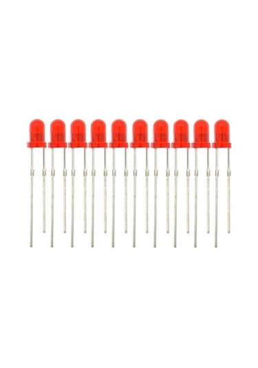 Kırmızı Led 3mm 10 Adet
