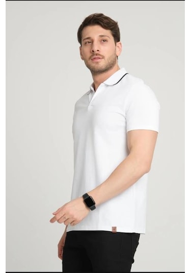 Alexander Gardi Alexandergardı Polo Yaka T-shirt E22-70500 Beyaz