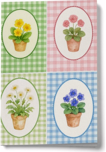 Saksıdaki Güzellikler Mini Defter Çok Renkli