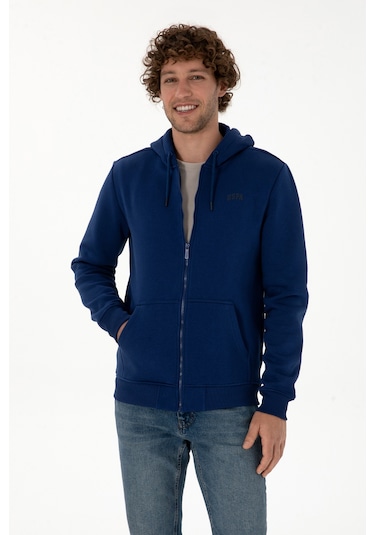 U.s. Polo Assn. Erkek İndigo Hırka Örme 50313755-vr028 İndigo
