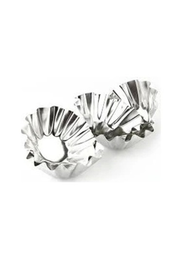 Metal Küçük 6 Parça Kek Kapsülü Çok Renkli