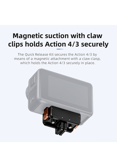 Skycity Djı Osmo Action 4/3 İçin Metal Manyetik Hızlı Montajlı Kollapsible Genişletme Tabanı - Saçma Kaldırma, Sarsıntı Direnci Ve Çoklu Arayüz