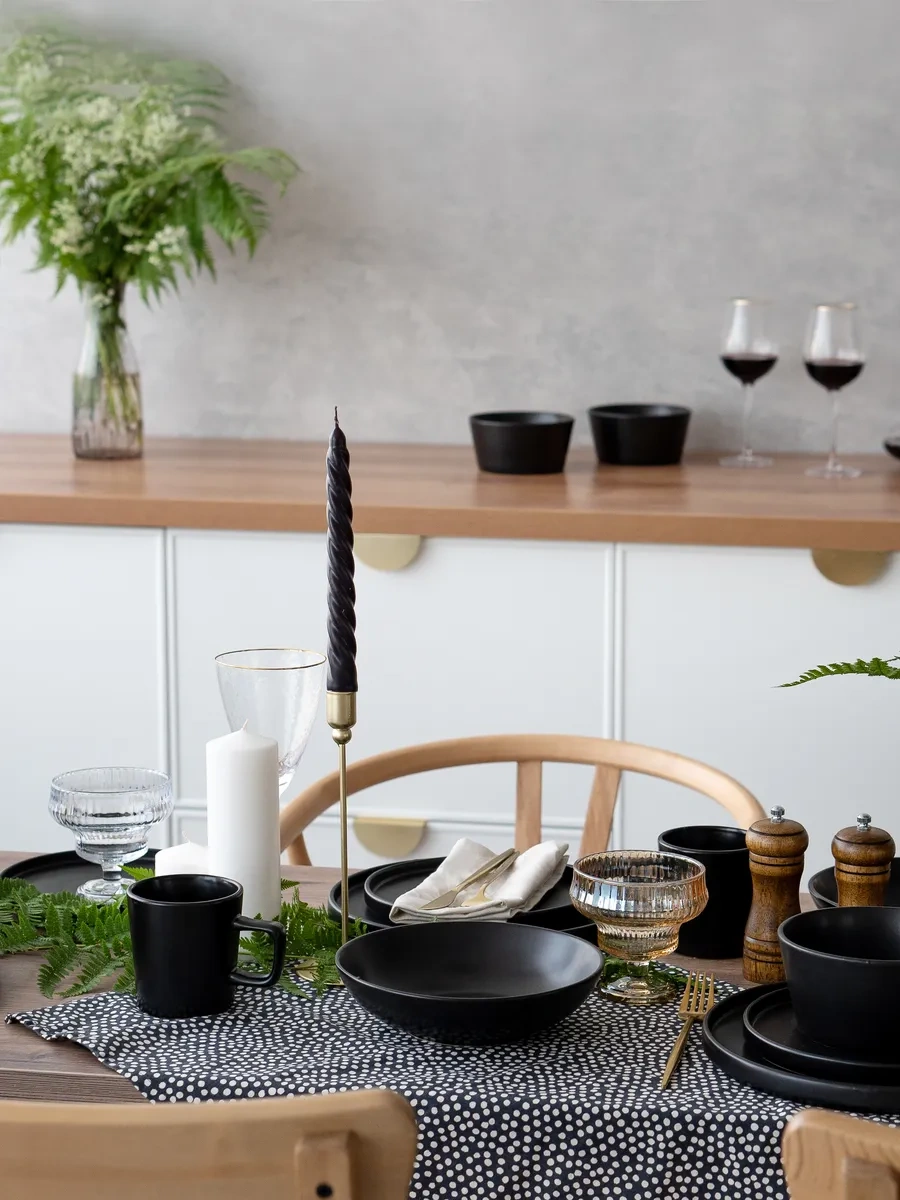 Korall 800 Ml / 20 Cm Sola Black Derince Çorba Kabı Seti 2'li 432680122 Siyah