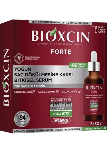 Bioxcin Forte Yoğun Saç Dökülmesine Karşı Serum 3 X 50 Ml