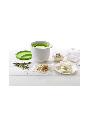 Konesam Yeşil Mikrodalga Peynir Yapıcı - Fonksiyonel Peynir Makinesi, Tarifli Paket, Hafif Ve Kullanımı Kolay 17x14.5x12.8cm