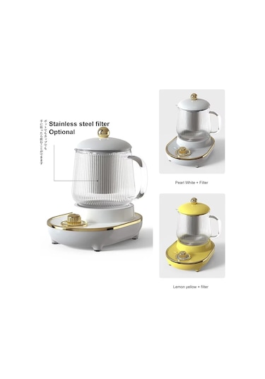 600ml Çok Fonksiyonlu Mini Sağlık Pot Elektrikli Güveç Fincan Çay Makinesi White Gift Set Au Plug Beyaz