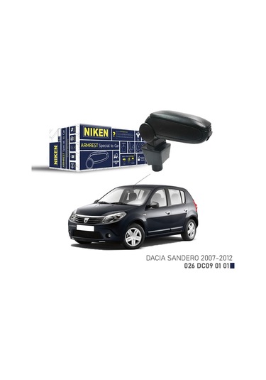 Niken Dacia Sandero Kol Dayama Kolçak Vidasız Orta Konsol Niken 2007 / 2012 026 Dc09 01 01