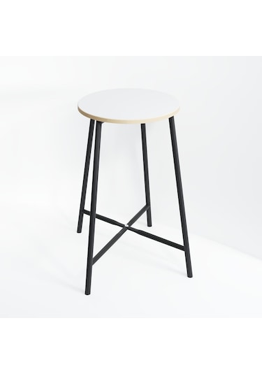 Bar Sandalyesi Bar Taburesi Mutfak Sandalyesi Beyaz 1523