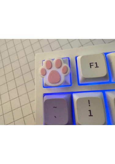 Kedi Patisi Keycap 3 Lü Set Sevimli Tuş Başlığı Cherry Mx Uyu