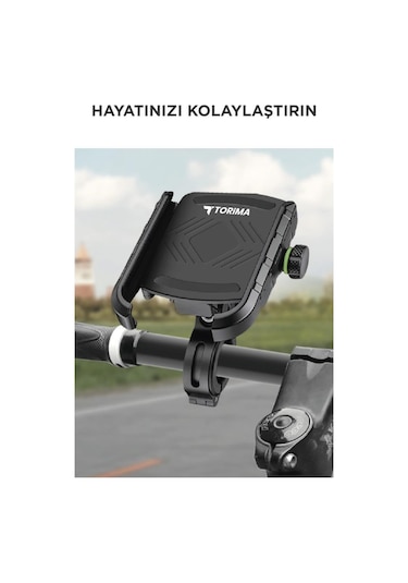 Motor Ve Bisiklet Telefon Tutucu Jx-044 Siyah Siyah