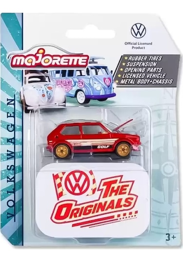 Majorette Volkswagen Deluxe Cars - Golf Mk 1 Red