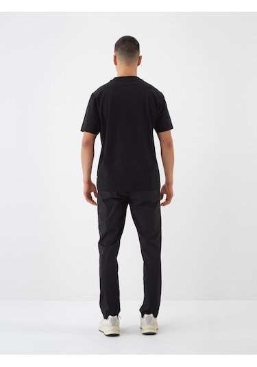 Xint Siyah Pamuk Dokulu Regular Fit Tişört 502223