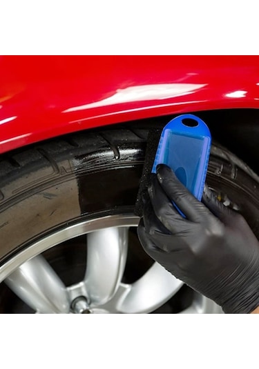 Sones Fjys-01 12x5.5x7 CM Araba Lastikleri Parlatma Ağda Yağlama Kapaklı Sünger Fırçası