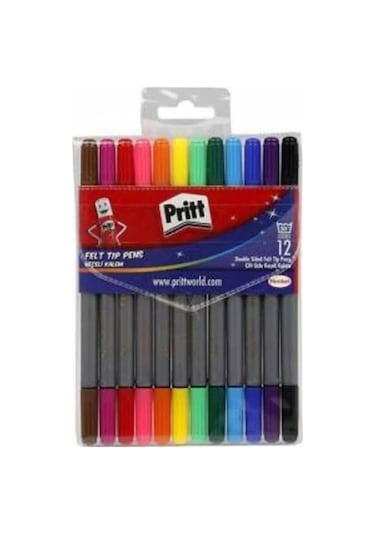 Pritt Keçeli Boya Kalemi Çift Uçlu 12 Renk 1687977