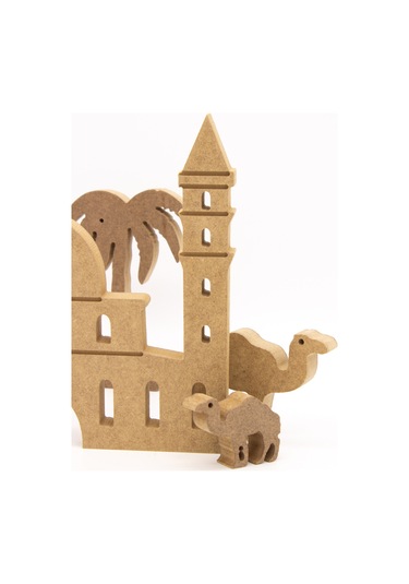Neşeli Ahşap Des 23 Ayasafya Camii 25 Cm, Palmiye Ve Deve. Ramazan Ayına Özel Ahşap Boyama Etkinliği, Boyama Seti Model Tyb0aeqofa9s0m8483