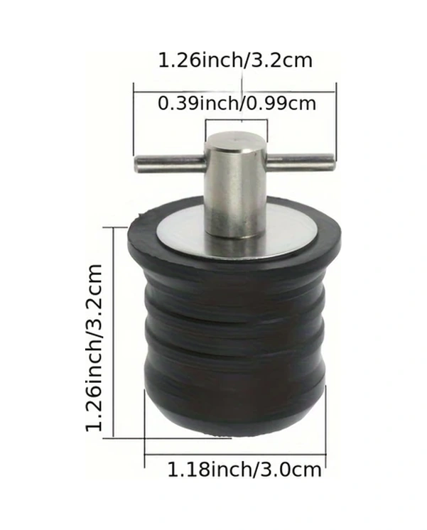Willowhaven 1 Adet T Tutamaklı Tekne Tahliye Tapası Pirinç Paslanmaz Saplı Sızdırmaz Kauçuk Tekne Aksesuarları
