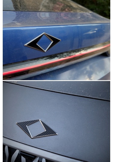 Togg T10f Sedan Uyumlu Amblem Kaplama Sticker Set Parlak Siyah