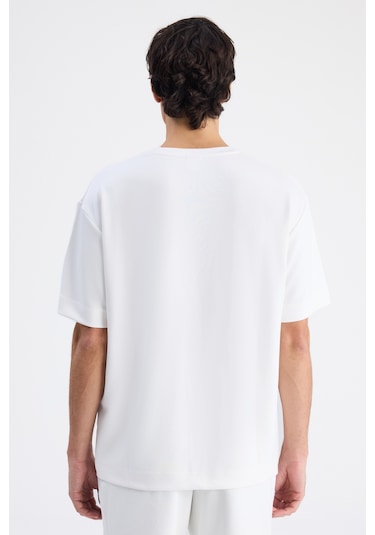 Twn Relaxed Fit Ekru Düz T-shirt 6ec144701535m Çok Renkli