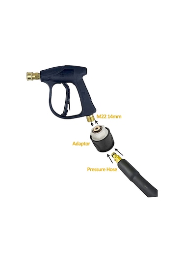 Karcher Uyumlu İçin Metal Basınçlı Yıkama Hortumu Konnektörü Dönüştürücü Güç Yıkama Çıkış Adaptörü M22 Karcher Uyumlu Bosch Nilfisk Yüksek Basınçlı Yıkama Hortumu
