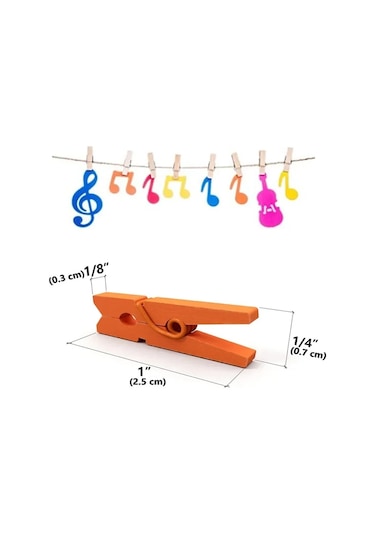 Kırmızı X100pcs-parti Noel Doğal Not Kırtasiye Po Kağıt Peg Dekor Ev Düğün 25mm Dıy Klipler Mini Clothespin Ahşap Renkli