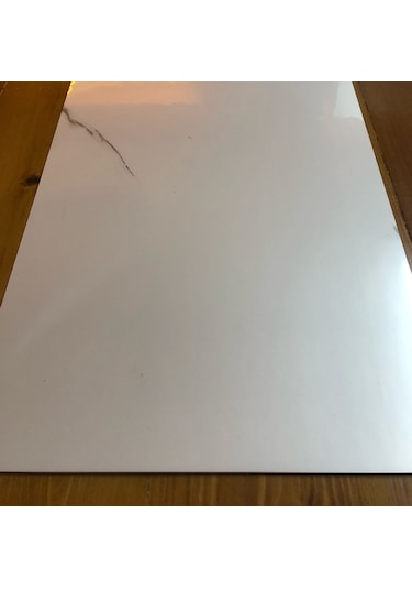 30x60cm Beyaz Mermer Desenli Yapışkanlı Banyo Wc Mutfak Paneli