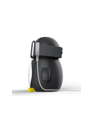 Cbtx iOS Uyumlu Watch Uyumlu Sevimli Penguen Silikon Şarj Tabanı Masaüstü Şarj Standı Tutucu Şarj Cihazı Olmadan Siyah