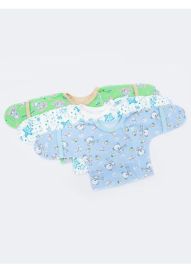 Ivanovo Kids Yeni Doğan Bebekler İçin 3'lü Body Takımı 337201523 Açık Mavi