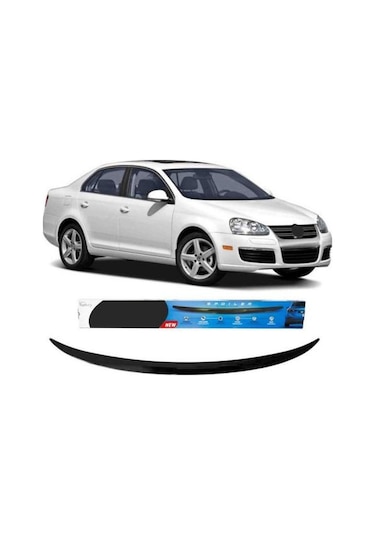 Vw Jetta 06-10  Bagaj Üstü Spoiler Piano  Black
