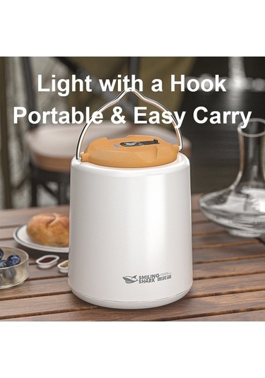 Dancemonkey Led Kamp Işığı Taşınabilir Kamp Feneri Su Geçirmez Çadır Lambası Usb Beyaz Beyaz