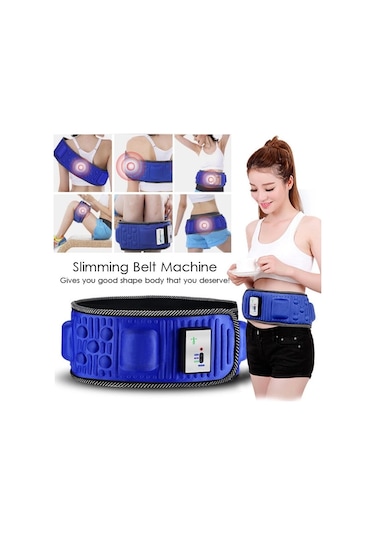 Super Slim 5 Motorlu Titreşimli Masaj Kemeri Göbek Eritme Aleti Çok Renkli