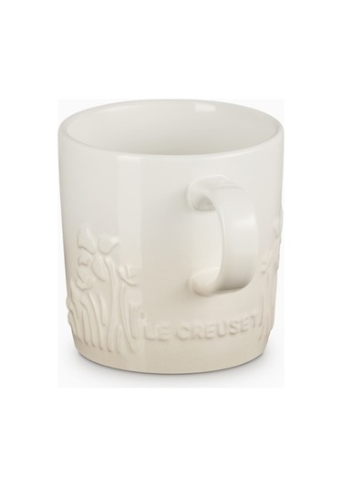 Le Creuset Jardin Çiçek Desenli Seramik Kupa Meringue