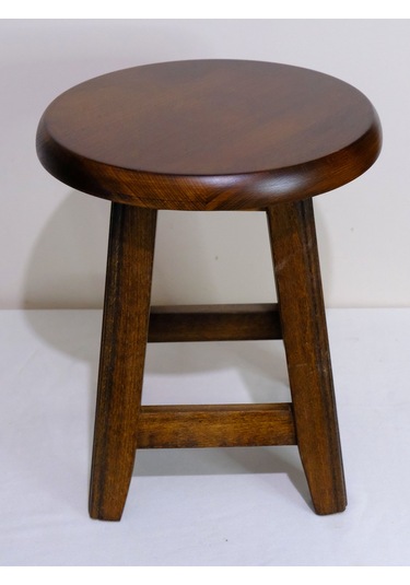 Ahşap Tabure 35 Cm Şık Ve Dayanıklı Ceviz