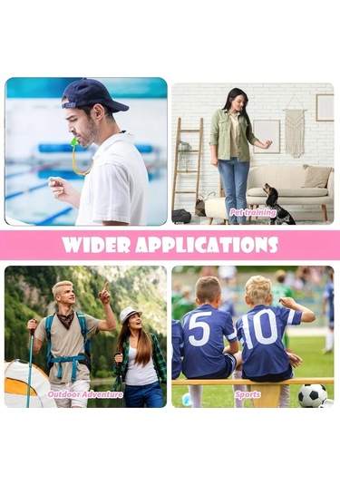 Willowhaven Koçlar İçin 50 Adet Karışık Renkli Yüksek Sesli Spor Düdük Seti