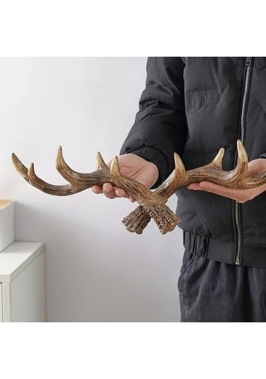 Zyzqstore Boğa Boynuzu Duvar Askısı, Giysi Ve Havlu Askısı, 1 Adet, Süslemeli 1pcs
