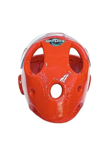 Komodo Sport Taekwondo Kapalı Camlı Mantar Kask Tkk-3001 Kırmızı
