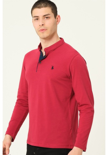 V4009 Dewberry Erkek Sweatshırt-bordo Bordo