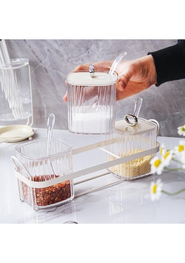 Suntek Magideal Mutfak Kapaklı Pp Baharat Kutuları