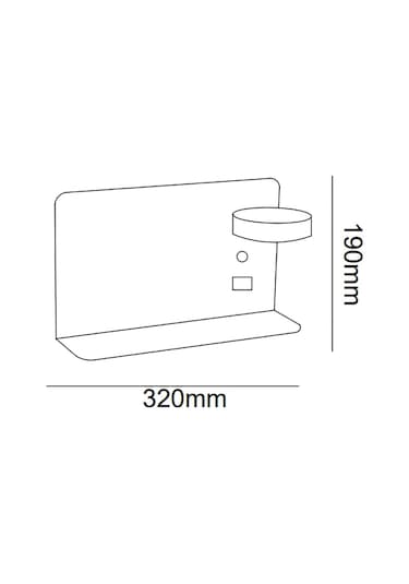 Tra74130 Eco 32*19 Cm Led Aplik Rekken-L (545959806) Beyaz