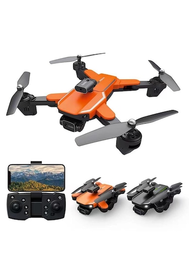 4 Kanatlı Optik Akış Katlanabilir Çantalı Drone Seti Kameralı